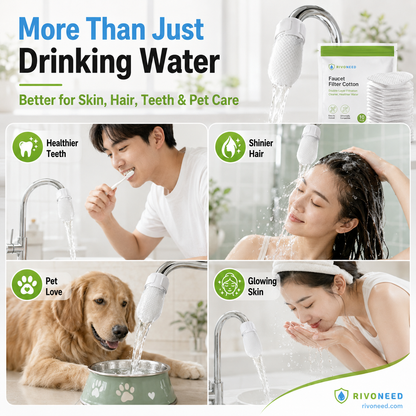 ⏰50%OFF⚡50K+ SOLD!💥Anti-Splash Kitchen Faucet Cotton Filter for Sediment & Rust Removal